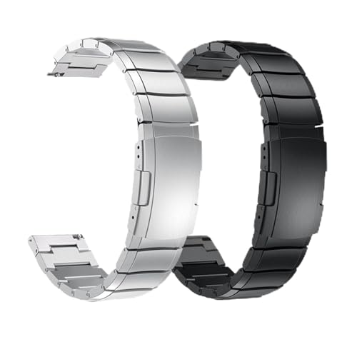 XJEIVJIC Wachgurt Metall -Edelstahlgurt, geeignet für intelligente Uhren mit 20 mm Breite und 22 -mm -Armbandzubehör geeignet von XJEIVJIC