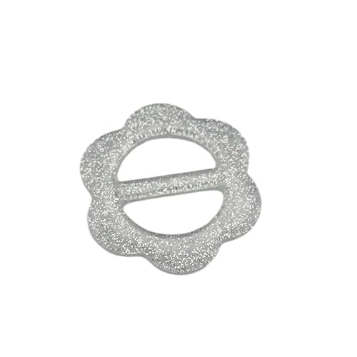 Blumenform innen 20/30 mm 20 Stück Harz Gürtelschnalle Seidenschal Ring Clip Taille Schnalle T-Shirt Krawattenklammern für Frauen Diy Tuch Rucksackgurt von XJHHS