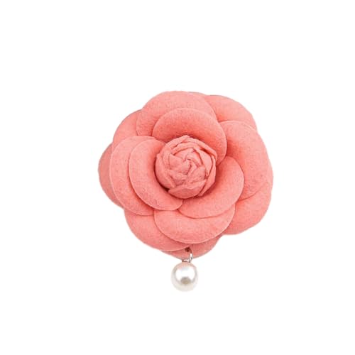 XJHHS 3 teile/satz 70mm Wolle Perle Herren Rose Blume Revers Brosche Pin Plüsch Tuch Rose Broschen Für Frauen hochzeit Broschen Mit Perle Anhänger von XJHHS