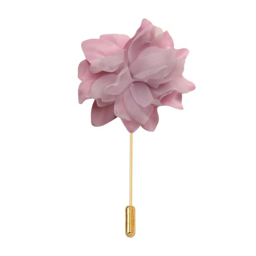 XJHHS 9 * 11CM 10 PCS Blume Gold Satin Blume Anstecknadel Abzeichen Blume Corsage Satin Blume/Rose Anstecknadel Brosche Pin Für Frauen Braut von XJHHS