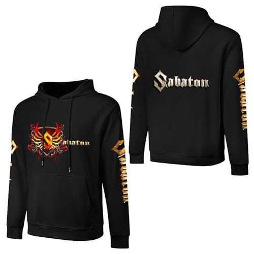 XJKDTJBE Sabaton Hoodie Herren Kapuzen Pullover mit Kapuze Hoody Sweatshirt - aus Hochwertiger Baumwolle - Regular fit von XJKDTJBE