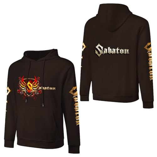 XJKDTJBE Sabaton Hoodie Herren Kapuzen Pullover mit Kapuze Hoody Sweatshirt - aus Hochwertiger Baumwolle - Regular fit von XJKDTJBE