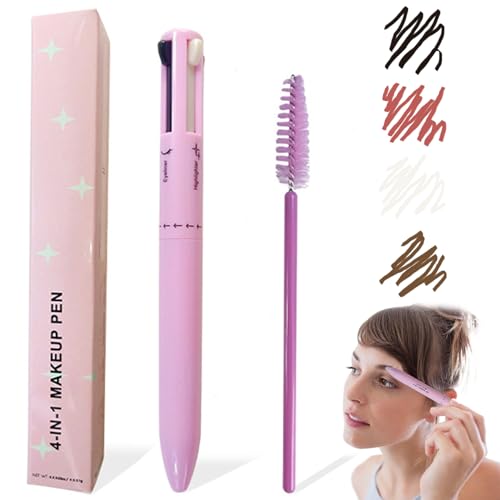 4 in 1 Make-up-Stift Multi-funktionaler Eyeliner, Lippensteine, Brauenbleistift & Highlighter einfach zu Apply Safe & hautfreundlicher Make-up-Stift langlebiger Make-up-Bleistift auf dem Go-Make-up-S 4 in 1 Make-up-Stift Multi-funktionaler Eyeliner, Lippensteine, Brauenbleistift & Highlighter einfach zu Apply Safe & hautfreundlicher Make-up-Stift langlebiger Make-up-Bleistift auf dem Go-Make-up-S von XJKLBYQ