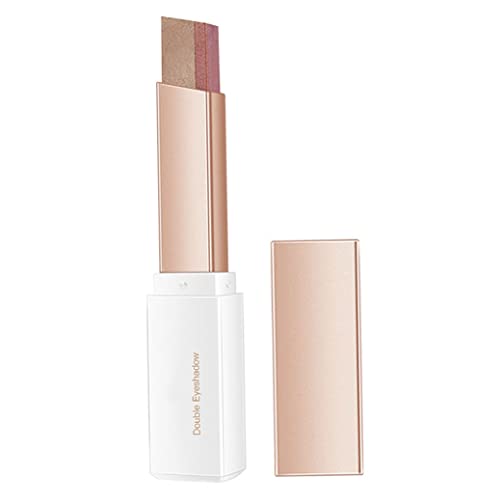Doppelfarben -Lidschatten -Stick 2 in 1 Gradient Schimmer Lidschatten Augen Make -up 2,5 g Style3, Dual Color Lidschattenstock von XJKLBYQ
