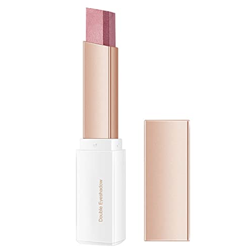 Doppelfarben -Lidschatten -Stick 2 in 1 Gradienten Schimmer Lidschatten Augen Make -up 2,5 g Style1, Dual Color Lidschattenstock von XJKLBYQ
