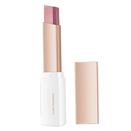 Doppelfarben -Lidschattenstock 2 in 1 Gradient Schimmer Lidschatten Augen Make -up 2.5g Style1 Schimmer Lidschatten von XJKLBYQ