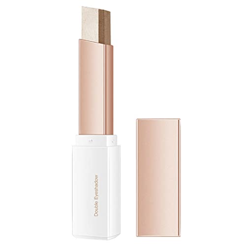 Doppelfarben -Lidschattenstock 2 in 1 Gradient Schimmer Lidschatten Augen Make -up 2.5g Style2 Schimmer Lidschatten von XJKLBYQ