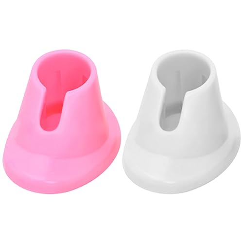 Nagellackflaschenhalter 2pcs weicher Silikon-Nagellackhalter, Anti-Spill-Nagellackständer, geneigter Nagelkunst Organizer Display Maniküre Werkzeuge für Salon, Fingeragellackhalter von XJKLBYQ