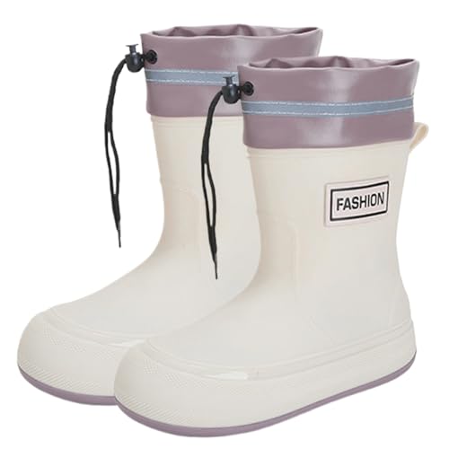 XJKLBYQ Regenstiefel für Frauen wasserdichte Gummistiefel Kalbgarten mit verstellbarer Kordelgrad nicht schlupfteile Regenschuhe mit Komfort Insistohle für Schuhe im Freien US 6.5-7, Garten XJKLBYQ Regenstiefel für Frauen wasserdichte Gummistiefel Kalbgarten mit verstellbarer Kordelgrad nicht schlupfteile Regenschuhe mit Komfort Insistohle für Schuhe im Freien US 6.5-7, Garten von XJKLBYQ