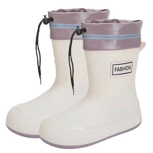 XJKLBYQ Regenstiefel für Frauen wasserdichte Gummistiefel Kalbgarten mit verstellbarer Kordelzug Nicht-Slip-weicher Regenschuhe mit Komfort Insole für Outdoor-Arbeitsschuhe US 5.5-6, Garten XJKLBYQ Regenstiefel für Frauen wasserdichte Gummistiefel Kalbgarten mit verstellbarer Kordelzug Nicht-Slip-weicher Regenschuhe mit Komfort Insole für Outdoor-Arbeitsschuhe US 5.5-6, Garten von XJKLBYQ