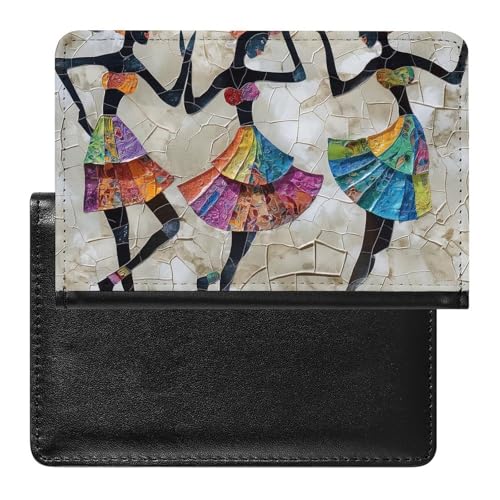 XJLAPWS Reisepasshülle Etui Ethnische Frauen Afrikanische Frau Pu Leder Reisepasshülle Mit Kartenschlitz von XJLAPWS