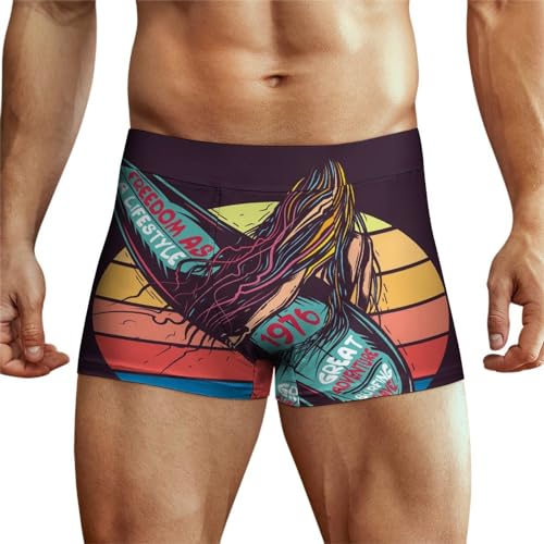 XJLAPWS Unterhosen Für Männer Surfen Unterwäsche Stretch Boxershorts Für Männer von XJLAPWS