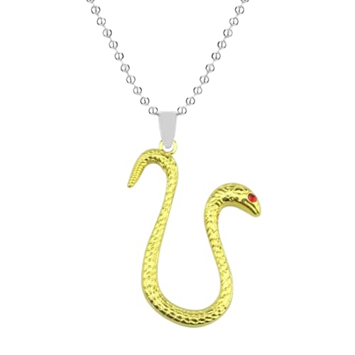 XJPXGIND Anime Boa Hancock Schlange Schmuck Schlüsselanhänger Halskette Metall Anhänger Cosplay Schmuck von XJPXGIND