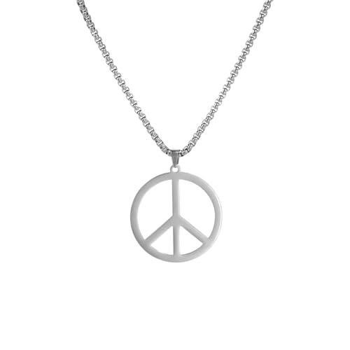 XJPXGIND Classic Peace Symbol Necklace Women Men Goth Punk Peaceful Sign Pendant Chain Party Jewelry Gift XJPXGIND Classic Peace Symbol Necklace Women Men Goth Punk Peaceful Sign Pendant Chain Party Jewelry Gift von XJPXGIND