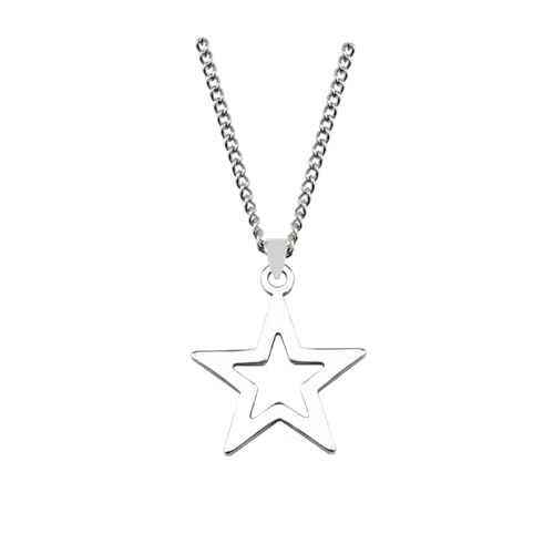 XJPXGIND Koreanische Modeketten Stern Anhänger Halsketten Punk Ästhetischer Schmuck Boho Halskette für Frauen Goth Schmuck Y2K von XJPXGIND