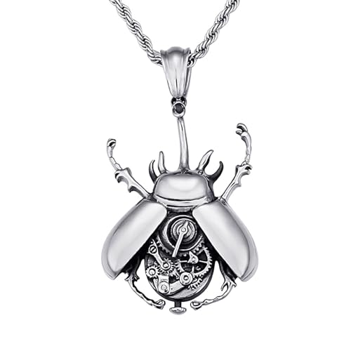 XJPXGIND Unisex Gothic Halskette Vintage Steampunk Mechanische Getriebe Anhänger Für Männer 316L Mode Biker Heavy Metal Schmuck Geschenke Großhandel Glückwunsch Geschenke von XJPXGIND