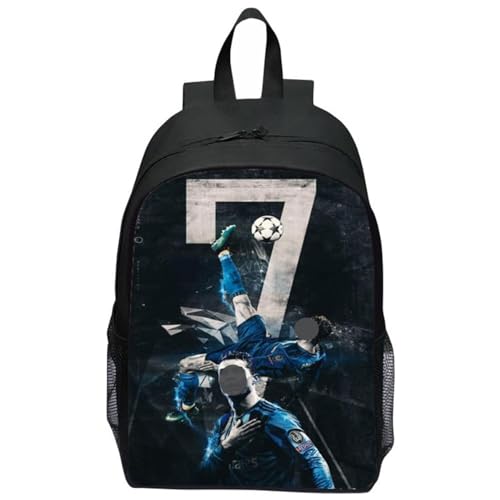 XJSFDLSL Fußball Rucksack Kinder, Fußball Star Kinderrucksack Jungen, Wasserdichte Reisetasche Schulrucksack, Geburtstagsgeschenk Für Football Fans XJSFDLSL Fußball Rucksack Kinder, Fußball Star Kinderrucksack Jungen, Wasserdichte Reisetasche Schulrucksack, Geburtstagsgeschenk Für Football Fans von XJSFDLSL