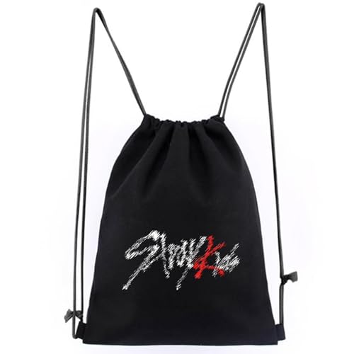 XJSFDLSL Stray Kids Turnbeutel, Stray Kids Sportbeutel, Turnbeutel Damen, Kordelzug Tasche Rucksack Segeltuch, Sportsack Schule Und Sport Schuhbeutel XJSFDLSL Stray Kids Turnbeutel, Stray Kids Sportbeutel, Turnbeutel Damen, Kordelzug Tasche Rucksack Segeltuch, Sportsack Schule Und Sport Schuhbeutel von XJSFDLSL