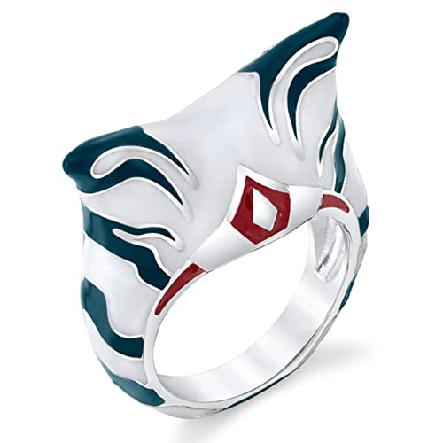 XJruixi Movie Ahsoka Tano Rebels Ring Enamel Personality Movie Jewelry for Women Girls Cospaly Ring Size 7-11 von XJruixi