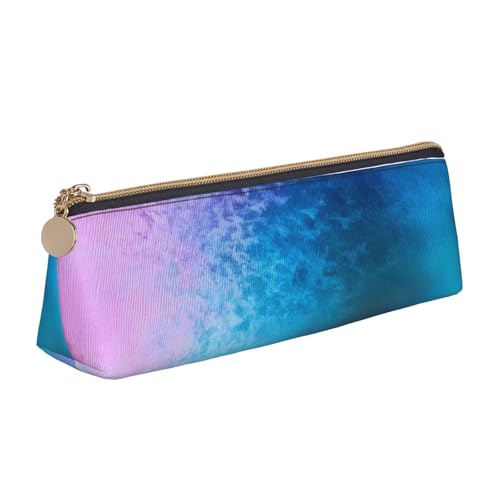 XKBFKLKMC Federmäppchen aus Leder, mit Glitzer-Pailletten, Punktemappe, Schreibwaren-Organizer mit Reißverschluss, für Damen und Herren, für Schule, Büro, Glitzer-Pailletten., Einheitsgröße von XKBFKLKMC