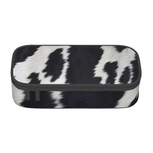 XKBFKLKMC Federmäppchen mit Pinguin-3D-Druck, großes Fassungsvermögen, mit Fächern, Schul-Federmäppchen, Schreibwaren-Organizer, Federmäppchen für Mädchen, Jungen, Studenten, Rindsleder, Einheitsgröße von XKBFKLKMC