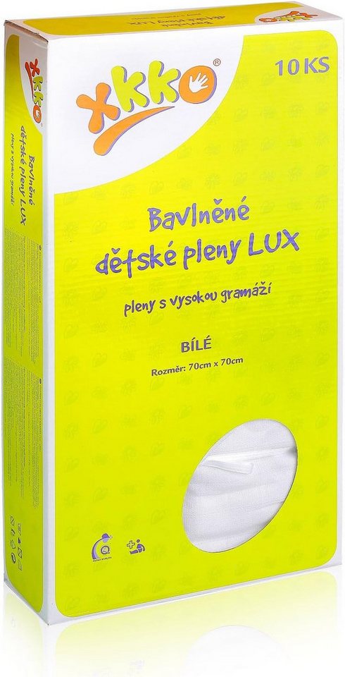 XKKO Stoffwindeln XKKO Lux Baumwollwindeln Windeln Stoff 70x70 - 10 Stück XKKO Stoffwindeln XKKO Lux Baumwollwindeln Windeln Stoff 70x70 - 10 Stück von XKKO