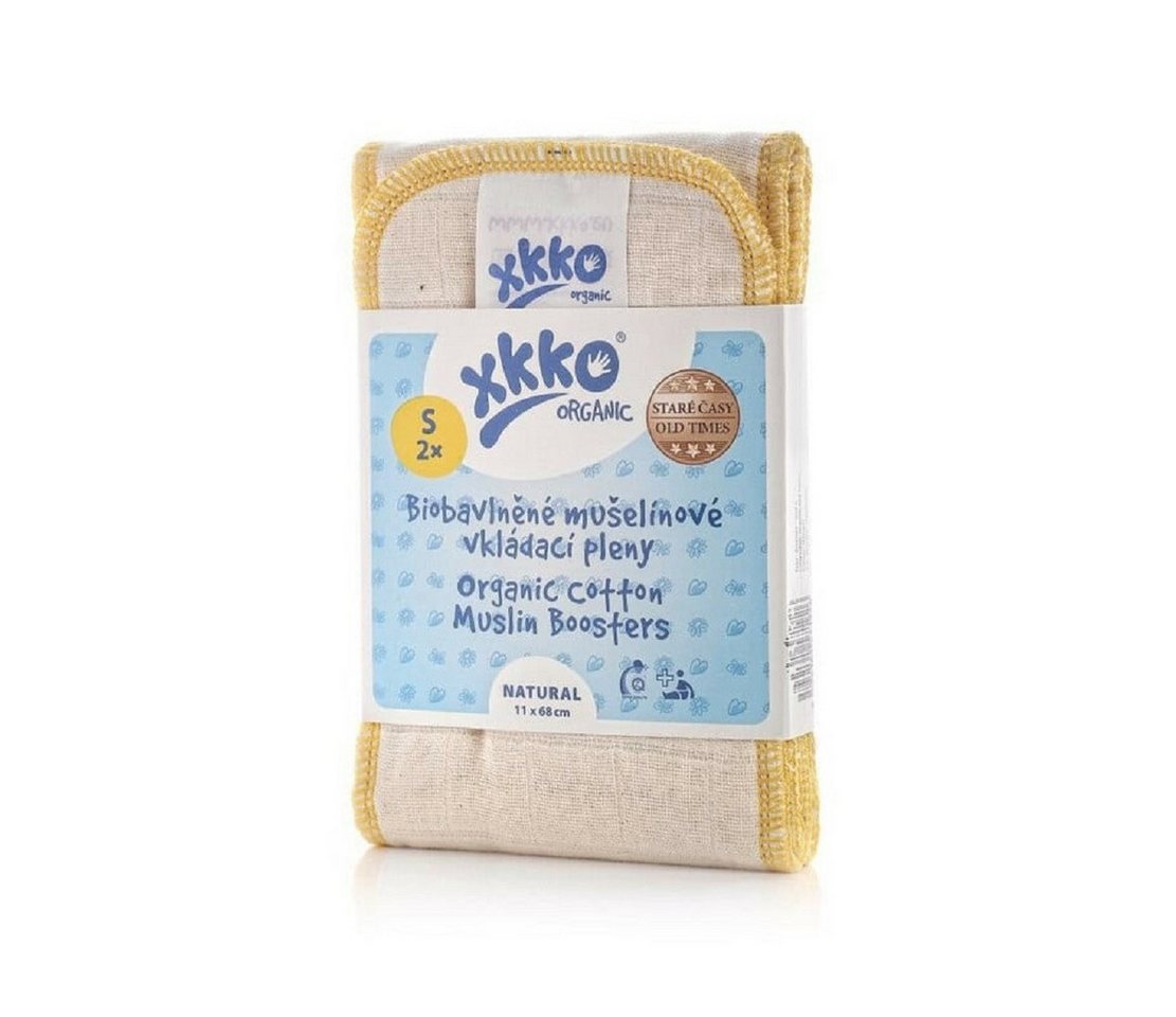 XKKO Stoffwindeln XKKO Organic Old Times - Natur, Einlagewindeln, Größe S (2 Stück) von XKKO