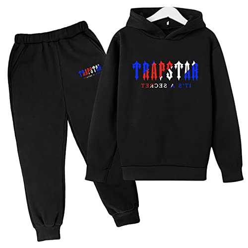 XKPhframe Trapstar Anzug für Kinder,Trapstar Jogginganzug Kinder,Trapstar Tracksuit,Trapstar Hoodie,Trapstar set,Sportanzug für Kinder,Jungen Mädchen Jogging Kleidung,A,150 von XKPhframe