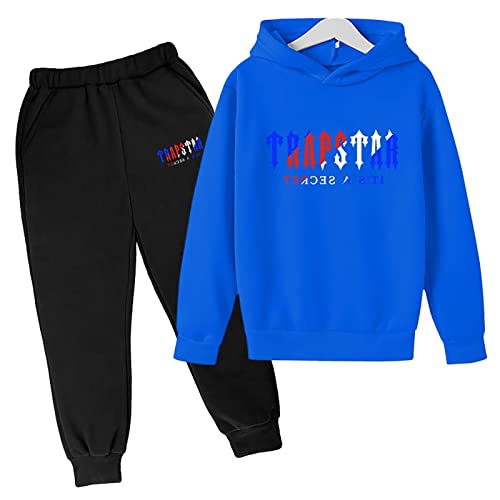 XKPhframe Trapstar Anzug für Kinder,Trapstar Jogginganzug Kinder,Trapstar Tracksuit,Trapstar Hoodie,Trapstar set,Sportanzug für Kinder,Jungen Mädchen Jogging Kleidung,D,160 von XKPhframe