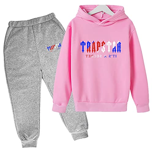 XKPhframe Trapstar Anzug für Kinder,Trapstar Jogginganzug Kinder,Trapstar Tracksuit,Trapstar Hoodie,Trapstar set,Sportanzug für Kinder,Jungen Mädchen Jogging Kleidung,I,160 von XKPhframe