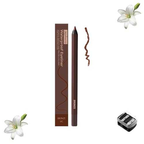 2-in-1 Smudgeproof Eyeliner/Brow Pencil - 24HR Waterproof Sharpening Duo, Crease-Free for Oily Lids, Smudge-Proof Sharpening Pencils for Defined Eyes, No-Touchup Wear (Bronze) von XKrmp