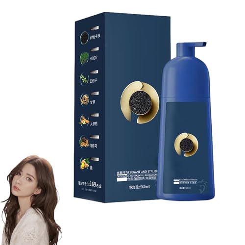 Hair Dye Shampoo for Women & Men​​ with ​​Caviar Protein​​ – Vibrant Long-Lasting Brown Tones ​​Plant-Based Coloring Cream​​ with Nourishing Care (Dark brown) von XKrmp