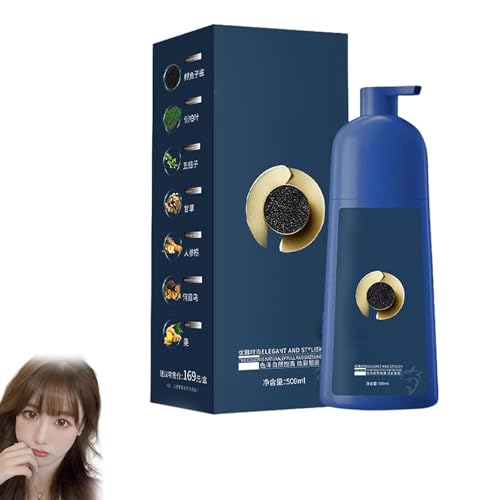 Hair Dye Shampoo for Women & Men​​ with ​​Caviar Protein​​ – Vibrant Long-Lasting Brown Tones ​​Plant-Based Coloring Cream​​ with Nourishing Care (Tea brown) von XKrmp