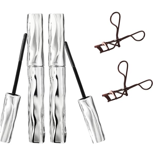 ​​Iron Wand Mascara​​ with ​​Telescopic Waterproof​​ Formula & ​​3D Curling Eyelash Iron​​ Technology – Smudge-Proof, Flake-Free, Long-Lasting Wear for Natural Volume (2Pcs) von XKrmp