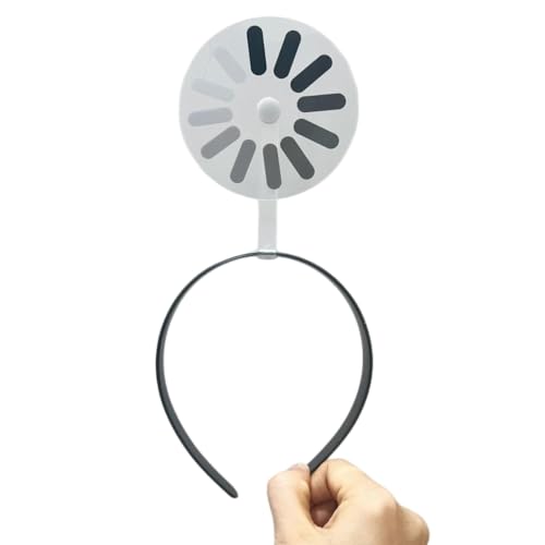 Loading Creative Headband/Hairpin, Creative & Fun Hair Hoop with Loading Symbol Charm - Women's Fashion Accessory for Festivals, Clubs, Birthdays, and Everyday Fun (Hairpin) von XKrmp