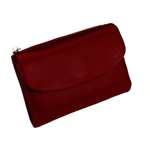 XKrmp Unisex Pebble Leather Wallet - Travel-Safe Organizer, Textured Pebble Bifold w/Money Clip, Coin Pocket & Card Slots for Men and Women for Everyday Use (Multicolor) (#15) von XKrmp