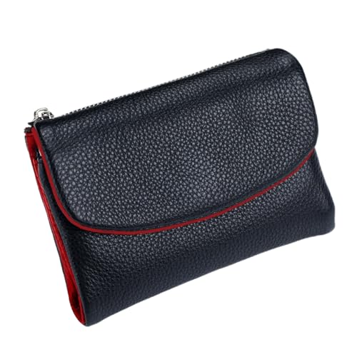 XKrmp Unisex Pebble Leather Wallet - Travel-Safe Organizer, Textured Pebble Bifold w/Money Clip, Coin Pocket & Card Slots for Men and Women for Everyday Use (Multicolor) (#19) von XKrmp