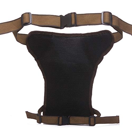 Hüfttasche Herren Canvas Drop Beintasche Umhängetasche Schultergurt Hüfttasche Bauchtasche Taille for Reisen Wandern Motorradfahren(Dark Blue Nylon) von XLANDALYUEFA