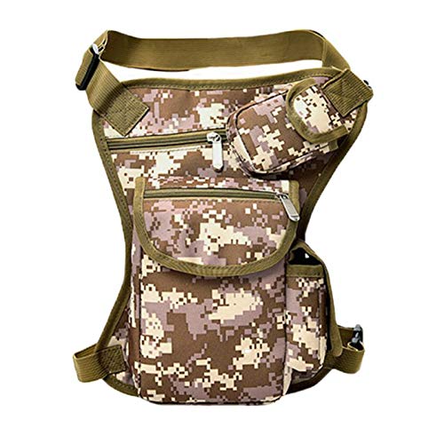 Hüfttasche Herren Canvas Drop Leg Bag Hüfttasche Hosentasche Hosentasche Hüfttasche Hüfttasche Reise Multifunktionale Motorrad Messenger Schultertasche(5) von XLANDALYUEFA