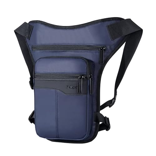 Hüfttasche Herren wasserdichte Oberschenkeltasche Hüfttasche Anzug Outdoor Reiten Motorrad Crossbody Bag Hüfttasche Schultertasche Reise Brusttasche(Blue Waist Bag) von XLANDALYUEFA