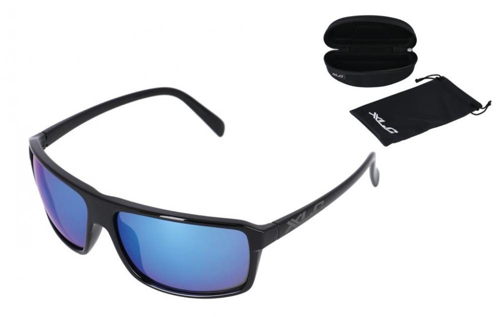 XLC Sportbrille XLC Sonnenbrille Phoenix Rahmen schwarz Gläser blau verspiegelt von XLC