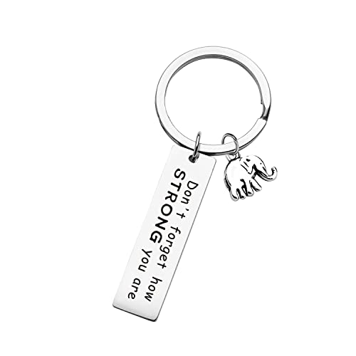 XLCTT Inspirierendes Geschenk Elefant Schlüsselanhänger Schlüsselanhänger Don't Forget How Strong You Are Schlüsselanhänger Geburtstag Weihnachten Geschenk, Elefant 1, Medium XLCTT Inspirierendes Geschenk Elefant Schlüsselanhänger Schlüsselanhänger Don't Forget How Strong You Are Schlüsselanhänger Geburtstag Weihnachten Geschenk, Elefant 1, Medium von XLCTT