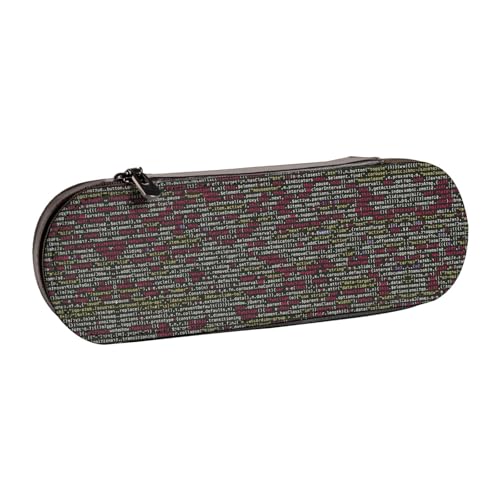 XLEWSIEU Programmierer Programmiercode Drucken Leder Federmäppchen Stilvoll & Funktional Stifteetui Kosmetiktasche Kleingeldbox, Schwarz , Einheitsgröße, Schulranzen-Set von XLEWSIEU