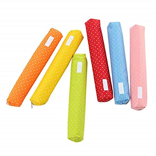 XLKJ Niedlich Schmal Stiftetasche,Bleistifttasche SchöNe Schreibwarentasche,Der Name des Benutzers Kann Auf die OberfläChe des Beutels Geschrieben Werden,Werden Tragbar für MäDchen und Jungen 6 StüCk von XLKJ