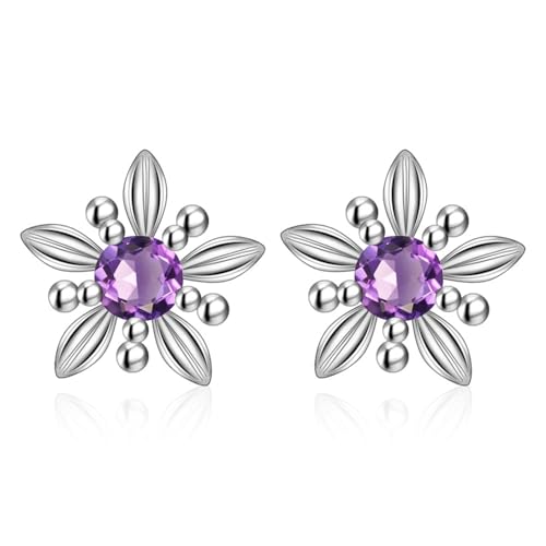 Ohrringe Anhänger für Mädchen Silber Nadel Trendy Süße Blume Kristall Damen Ohrstecker Schmuck Überraschung Geschenk Geschenke Geburtstag Neujahr Überraschung Geschenk für Frauen von XLTEAM