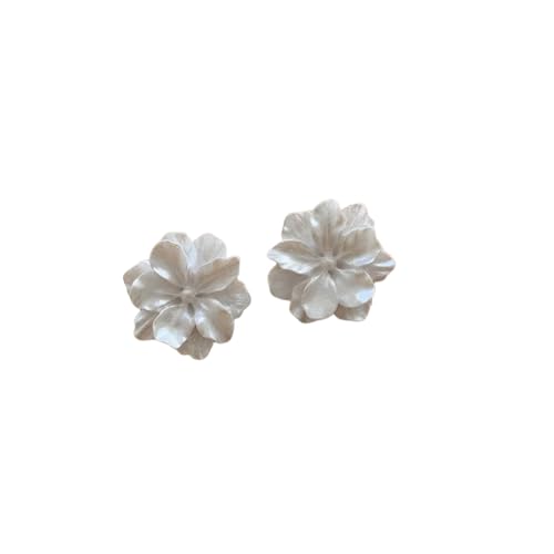 Ohrringe Reine weiße Blume Ohrstecker für Frauen Mädchen Französischer Schmuck Elegant süße Hochzeitsfeier Geschenke Geburtstagsgeschenke von XLTEAM