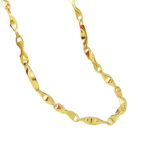 XLTEAM Halskette Anhänger Mode Gold Farbe Halskette Klinge Halskette Schlange Knochen Kette Männer & Frauen Geburtstagsschmuck Party Geschenke von XLTEAM
