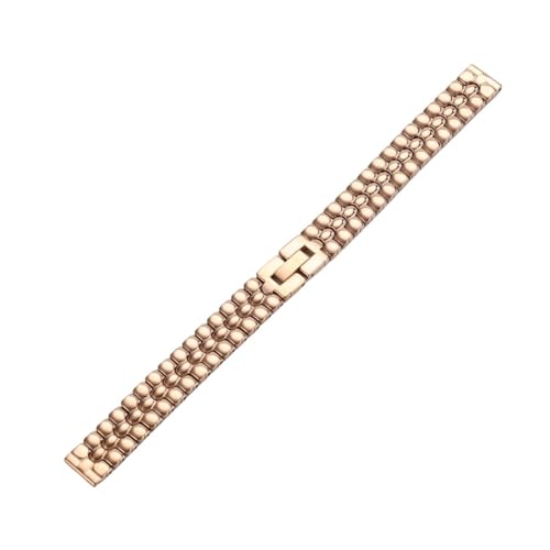 XLXKGPGKMK Abnehmbares modisches Edelstahlarmband for Herren und Damen, 8 mm, 10, 12, 14, 16(Rose Gold,12mm) von XLXKGPGKMK