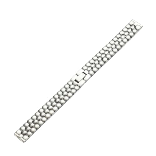 XLXKGPGKMK Abnehmbares modisches Edelstahlarmband for Herren und Damen, 8 mm, 10, 12, 14, 16(Silver,12mm) von XLXKGPGKMK