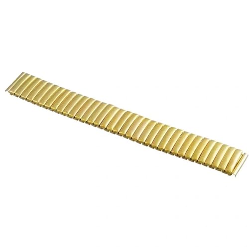 XLXKGPGKMK Das elastische Edelstahlband lässt sich schnell demontieren und ist sowohl for Männer als auch for Frauen geeignet.(Gold,16mm) von XLXKGPGKMK